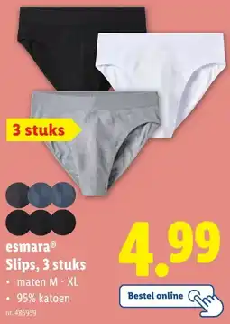 Lidl esmaraⓇ Slips, 3 stuks aanbieding