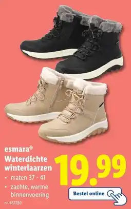 Lidl esmaraⓇ Waterdichte winterlaarzen aanbieding