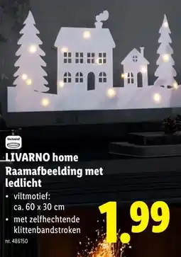 Lidl LIVARNO home Raamafbeelding met ledlicht aanbieding