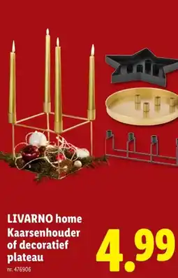 Lidl LIVARNO home Kaarsenhouder of decoratief plateau aanbieding