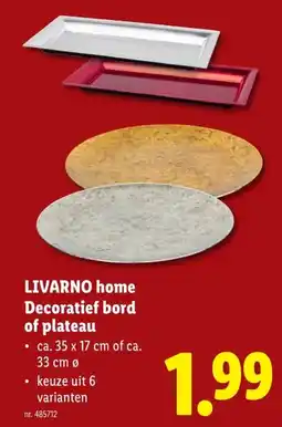 Lidl LIVARNO home Decoratief bord of plateau aanbieding