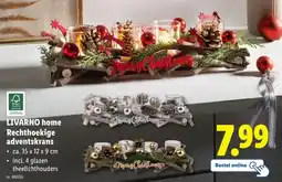 Lidl LIVARNO home Rechthoekige adventskrans aanbieding