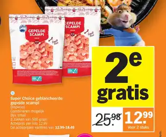 Super Choice geblancheerde gepelde scampi