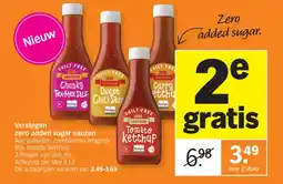 Albert Heijn Verstegen zero added sugar sauzen aanbieding