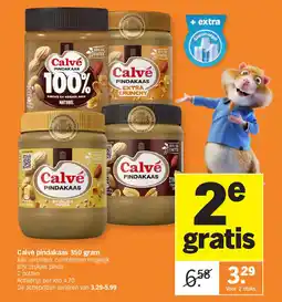 Albert Heijn Calvé pindakaas 350 gram aanbieding
