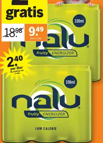 Albert Heijn Nalu 6 x 0.33 literblikjes aanbieding