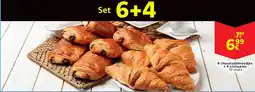 Cora 6 chocoladebroodjes + 4 croissants aanbieding