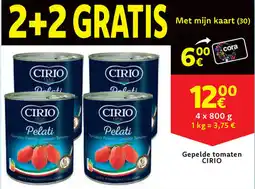 Cora Cirio gepelde tomaten aanbieding