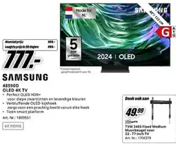 MediaMarkt Samsung 48S90D OLED 4K TV aanbieding