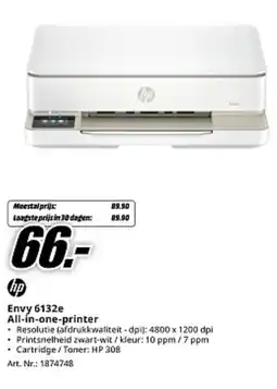 MediaMarkt hp Envy 6132e All-in-one-printer aanbieding