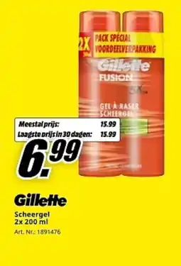 MediaMarkt Gillette Scheergel aanbieding