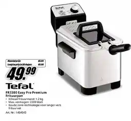 MediaMarkt Tefal FR3380 Easy Pro Premium Frituurpan aanbieding
