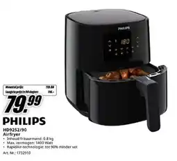 MediaMarkt Philips HD9252/90 Airfryer aanbieding