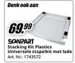 MediaMarkt Scanpart Stacking Kit Plastics Universele stapelkit met lade aanbieding