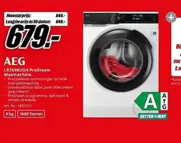 MediaMarkt AEG LR7696UD4 ProSteam Wasmachine aanbieding