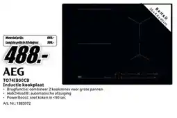 MediaMarkt AEG T0741B00CB Inductie kookplaat aanbieding