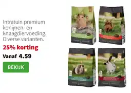 Intratuin Intratuin premium konijnen- en knaagdiervoeding aanbieding