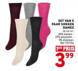 Trafic Set van 5 paar sokken aanbieding