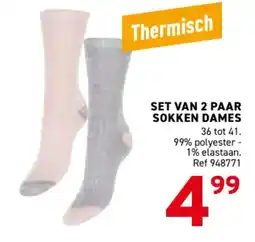 Trafic Set van 2 paar sokken dames aanbieding