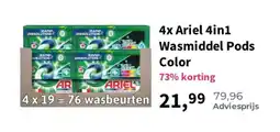 Plein.nl Ariel 4in1 Wasmiddel Pods Color aanbieding