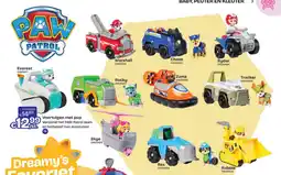 Dreamland Paw Patrol voertuigen met pup aanbieding