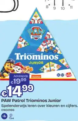 Dreamland PAW Patrol Triominos Junior aanbieding