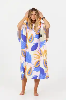 Decathlon Surfponcho voor Volwassenen – Tech Pocket – Papaya aanbieding