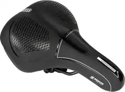 Decathlon Fietszadel Heren Comfort Zwart Waterdicht aanbieding