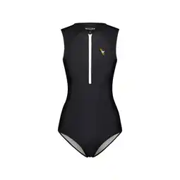 Decathlon Dames premium sportbadpak met rits voor zwemmen, surfen, kiten - zwart aanbieding