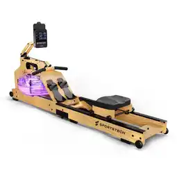 Decathlon Sportstech WRX1000 Roeitrainer | LED-watertank | Echt hout aanbieding