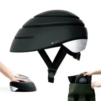 Decathlon Opvouwbare stadsfiets- / stephelm(Helmet LOOP Reflective) aanbieding