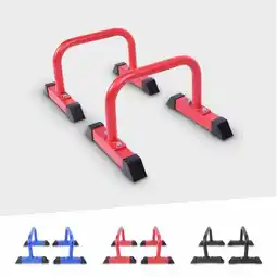 Decathlon Push Up Bars - Parallettes - Rood - 2 stuks aanbieding