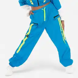 Decathlon Losse broek voor commercial streetdance Sabrina Lonis meisjes blauw aanbieding