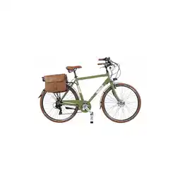 Decathlon Elektrische Stadsfiets Dolce Vita by Canellini Man met fietstassen - Olijfgroen aanbieding