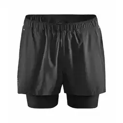 Decathlon Craft Shorts 2-en-1 Essence Black Men aanbieding