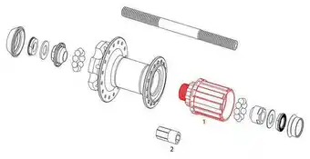 Decathlon Sram Freewheel Body voor Shimano MTH 406 Naaf aanbieding