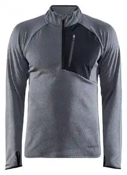 Decathlon Craft Core Trim Thermal Top 1/2 Zip Gray Men aanbieding