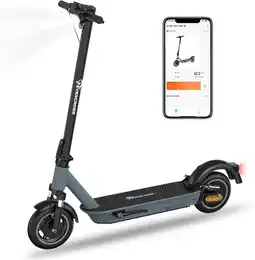 Decathlon Opvouwbare Elektrische Step Volwassenen APP EV10KMAX (ABE) - Zwart Blauw-18.2 aanbieding