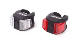 Decathlon Fietsverlichtingsset Silicoon - LED Voorlicht en Achterlicht Fiets aanbieding