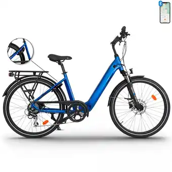 Decathlon UB100B | Veelzijdige stads-e-bike | Actieradius tot 140 km | Blauw | 28 aanbieding