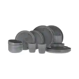 Decathlon Travellife Palma serviesset dark grey 16-delig V24 aanbieding