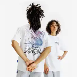 Decathlon T-shirt wit met print aanbieding