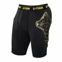 Decathlon G-FORM PRO-X COMPRESSION SHORT BLACK/YEL. XL aanbieding