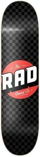 Decathlon RAD Checker Skateboard Deck - 8.375 - Zwart/Grijs aanbieding
