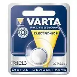 Decathlon Varta Knoopcel batterij 3v cr1616 aanbieding