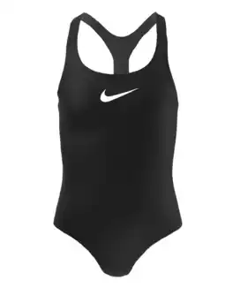 Decathlon Nike Essential Racerback badpak voor meisjes - Zwart - Maat S aanbieding