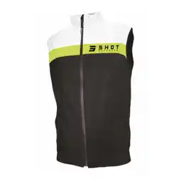 Decathlon Shot Bodywarmer Team Zwart Geel Fluojas Jas aanbieding