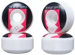 Decathlon Heart Supply Even 99A Skateboard Wielen 4-Pack - 52mm - Rood aanbieding
