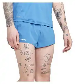 Decathlon Craft Pro Hypervent Split Shorts Blue aanbieding