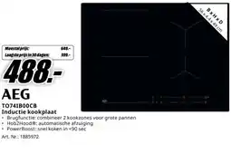 MediaMarkt AEG TO741B00CB Inductie kookplaat aanbieding